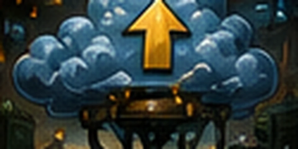 Arte da carta Backup na Nuvem